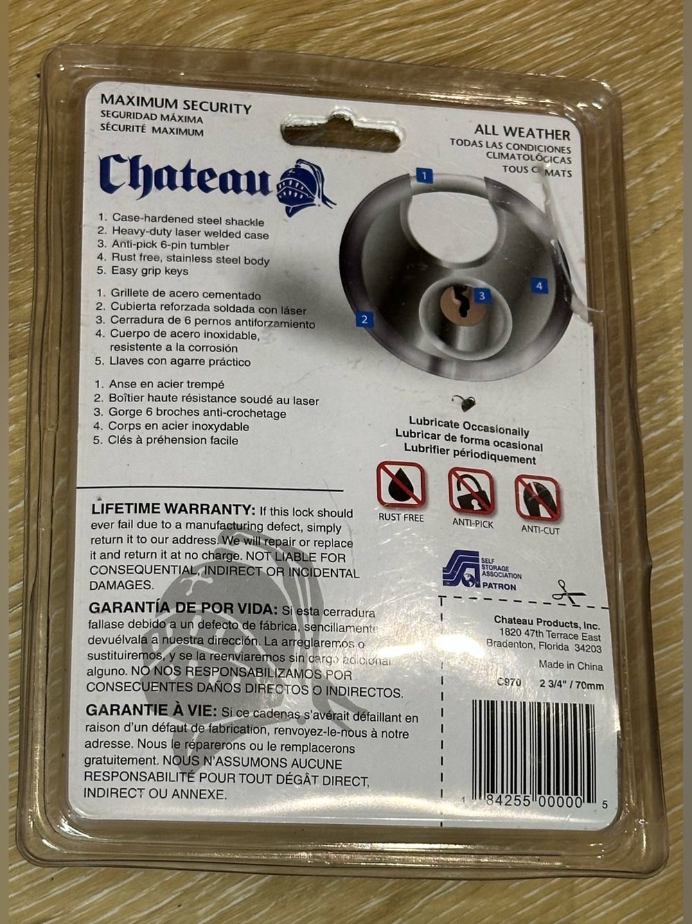 Chateau Disc Lock - Picture 2 of 10
